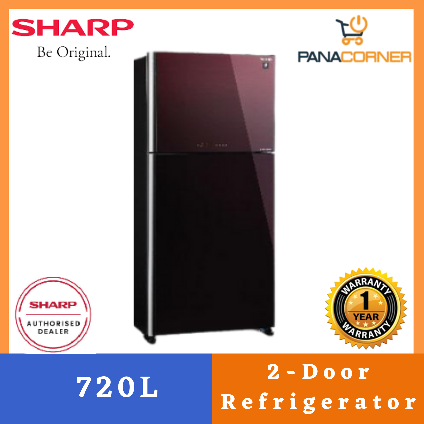 sharp fridge sjp88mfgk 720l