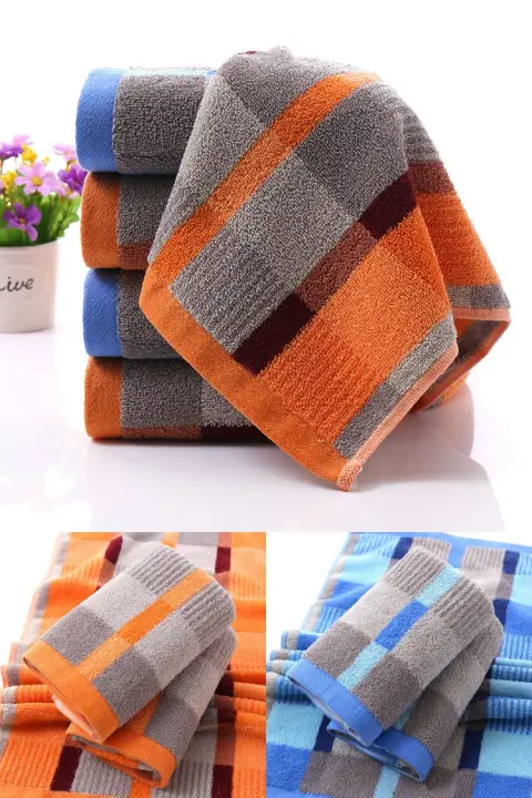 High Quality Cotton Checkered Gift Towel 100 Soft Checkered Gift Towel 100 Cotton Soft