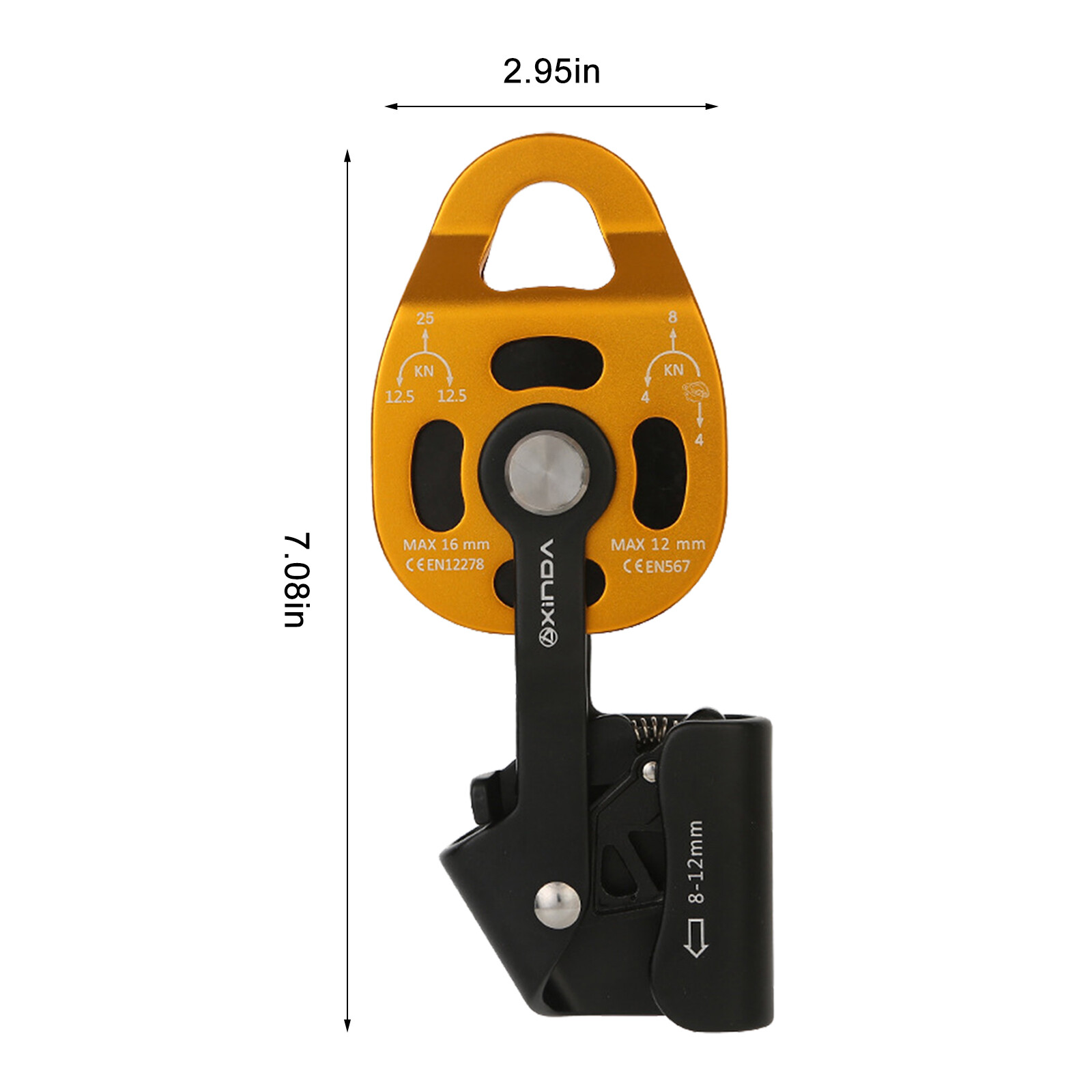 High Quality Heavy Lifter Torrential Riser Pulley Puller Rope Lifting Equipment Climbing Outdoors