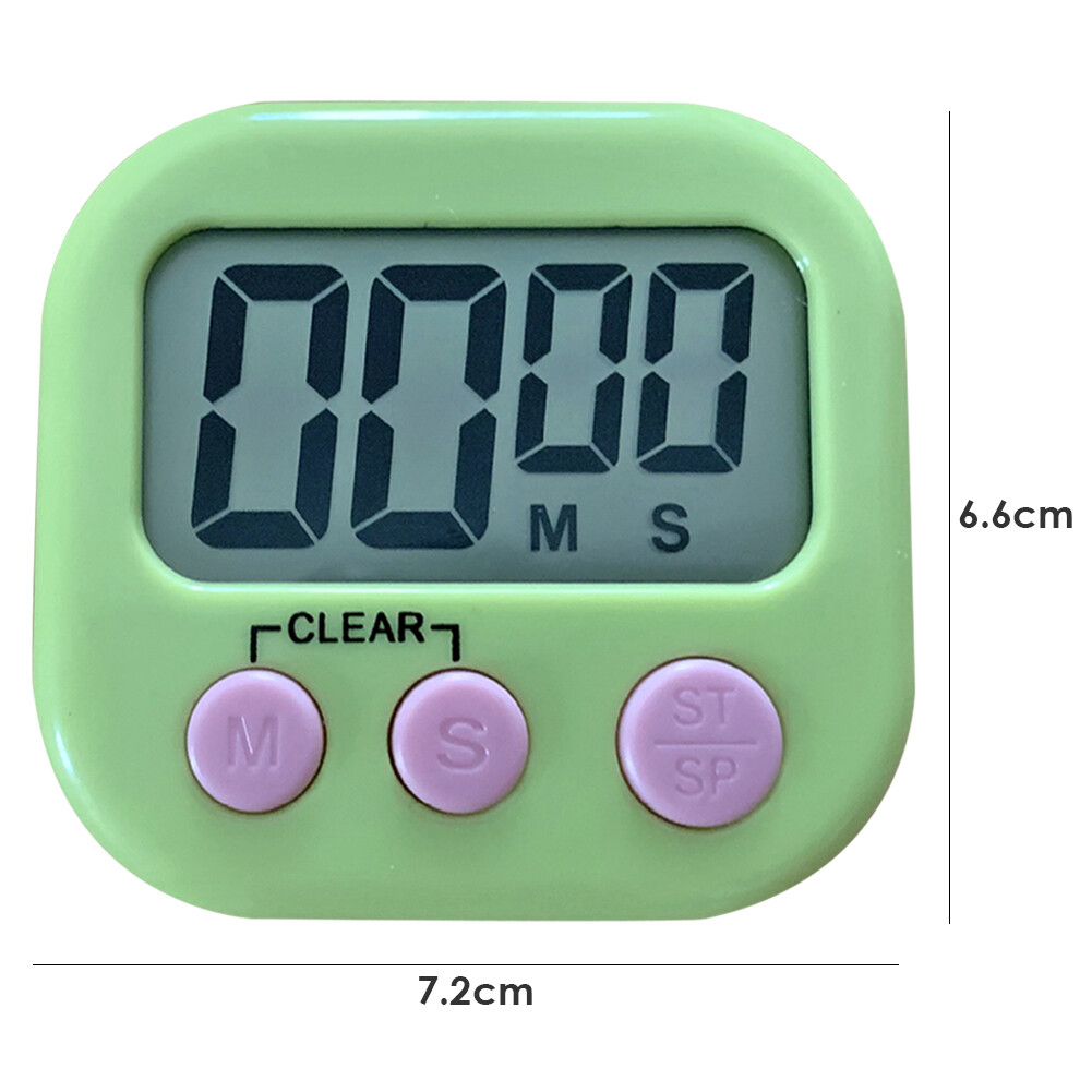 LCD Digital Timer Magnetic Kitchen Table Countdown Alarm Clock with Stand