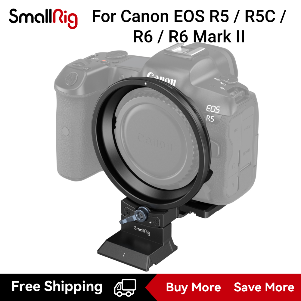 Smallrig rotatable horizontal-to-vertical mount plate kit for canon eos r5 / r5c / r6 / r6 mark ii 4300