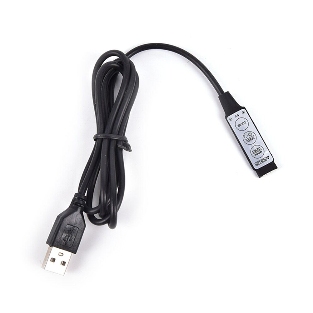Dc 5v Usb Led Rgb Controller Mini 3key Remote Controller Dimmer For 5v Rgb Led Strip Light 1pcs