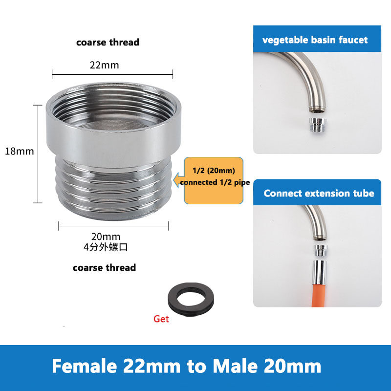 Faucet Adapter M22 M20 M24 Faucet Connector Kitchen Bathroom Sink