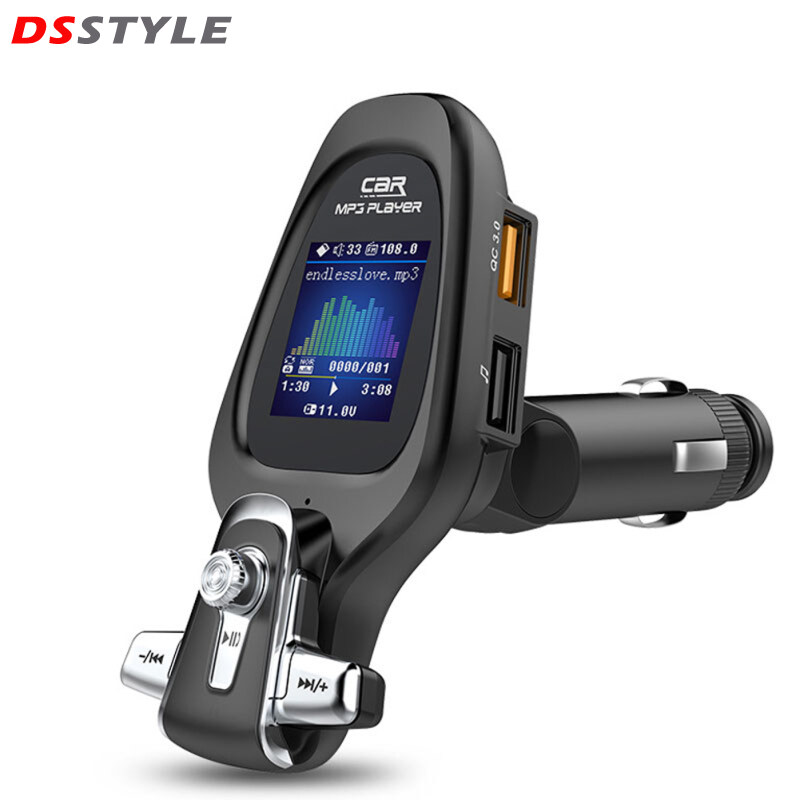 DSstyles Máy Nghe Nhạc Mp3 Xe Hơi Bộ Chuyển Đổi Đa Năng Sạc Nhanh Qc3.0