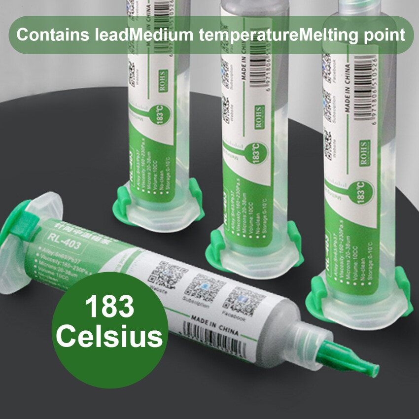 RELIFE 35g BGA Tin Solder Paste NoClean Liquid Flux Melting Point 183 Degrees PCB Soldering