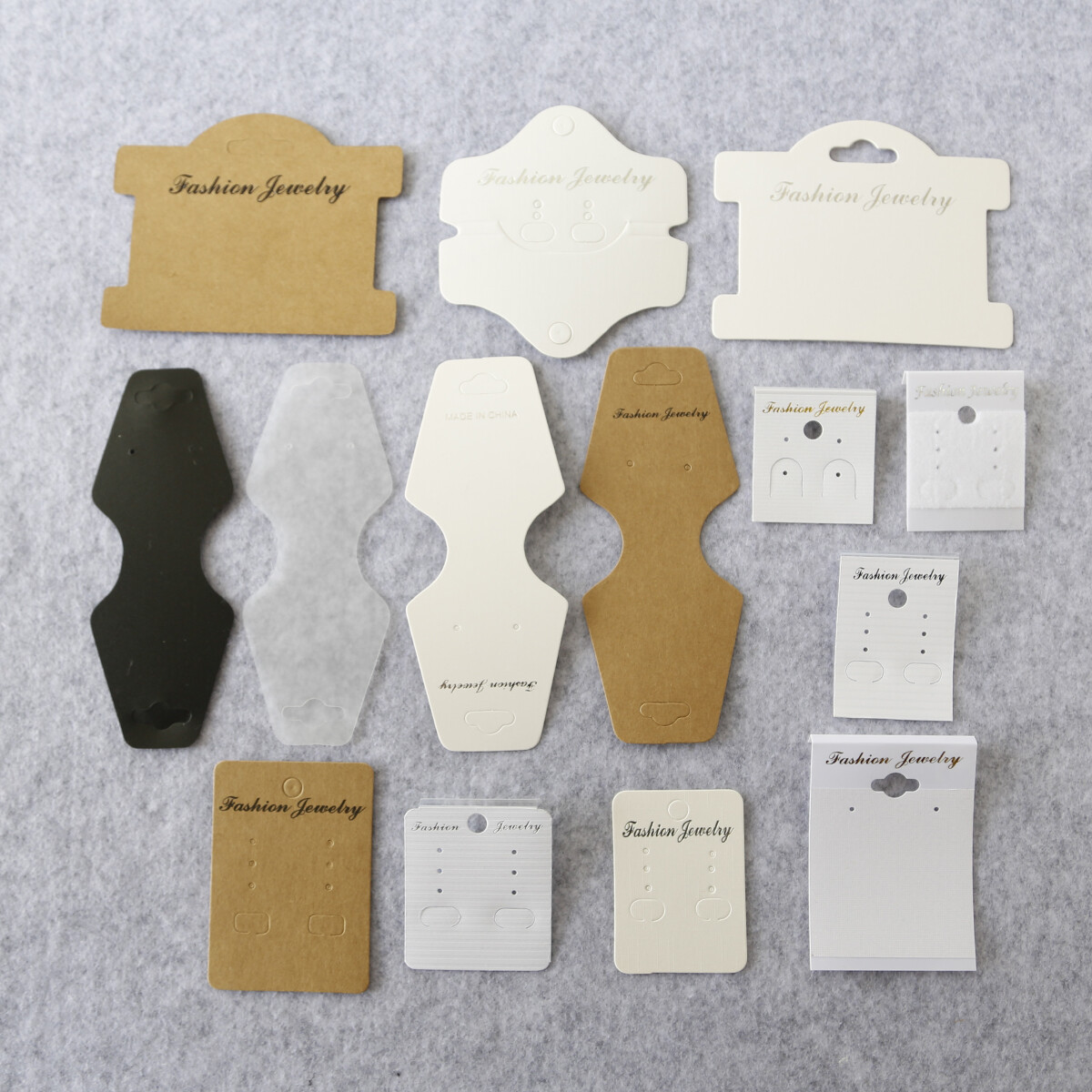 Jewelry Packaging Temlum 100 Pcs Jewelry Display Cards With 100