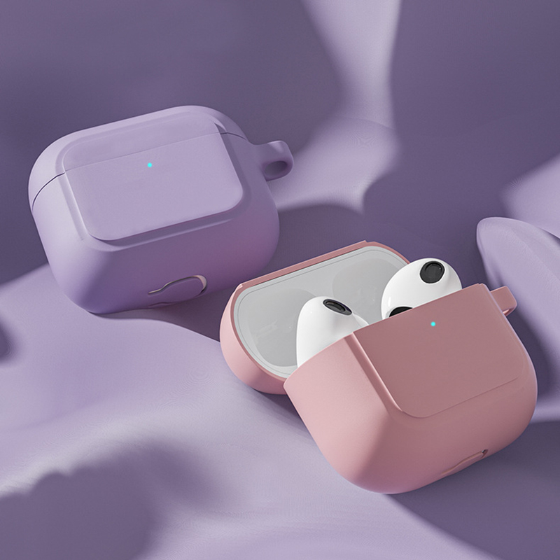【Trail Blazers】ốp Silicon Mềm Tương Thích Với Apple Airpods 3 Hộp Sạc Vỏ Bảo Vệ Có Khóa Chống Mất Cho Airpod3 Air Pods 3