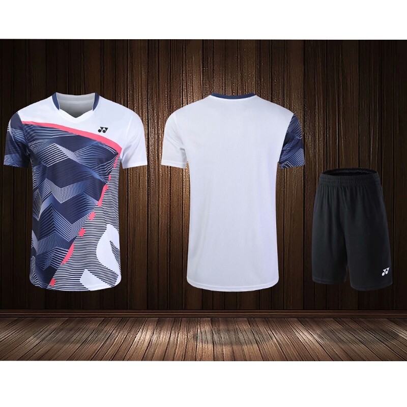 New Badminton Clothing Men and Women Suit Training Competition Tennis Clothes Sports Short-sleeved Quick-drying T-shirt Shorts Suit