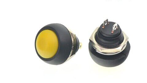 5pcs mini 12mm waterproof momentary on/off push button round switch pbs-33b for arduino