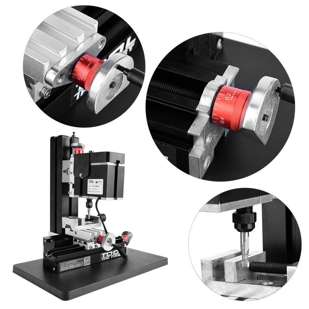 60W 12000RPM Metal Lathe DIY Miniature Machine Mill 100-240V Mini Milling Lathe