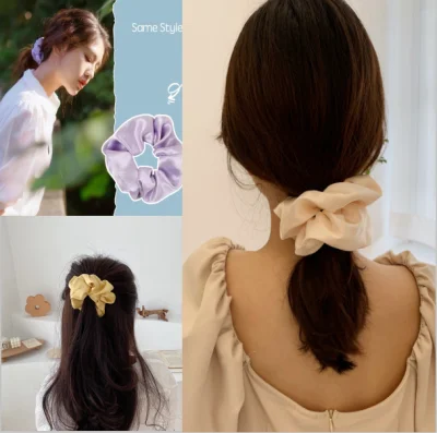 Dlala Scrunchies Hair Accessories Hairties Simple Design Fashion Hair Accessory Korea Casual Style Colorful Woman