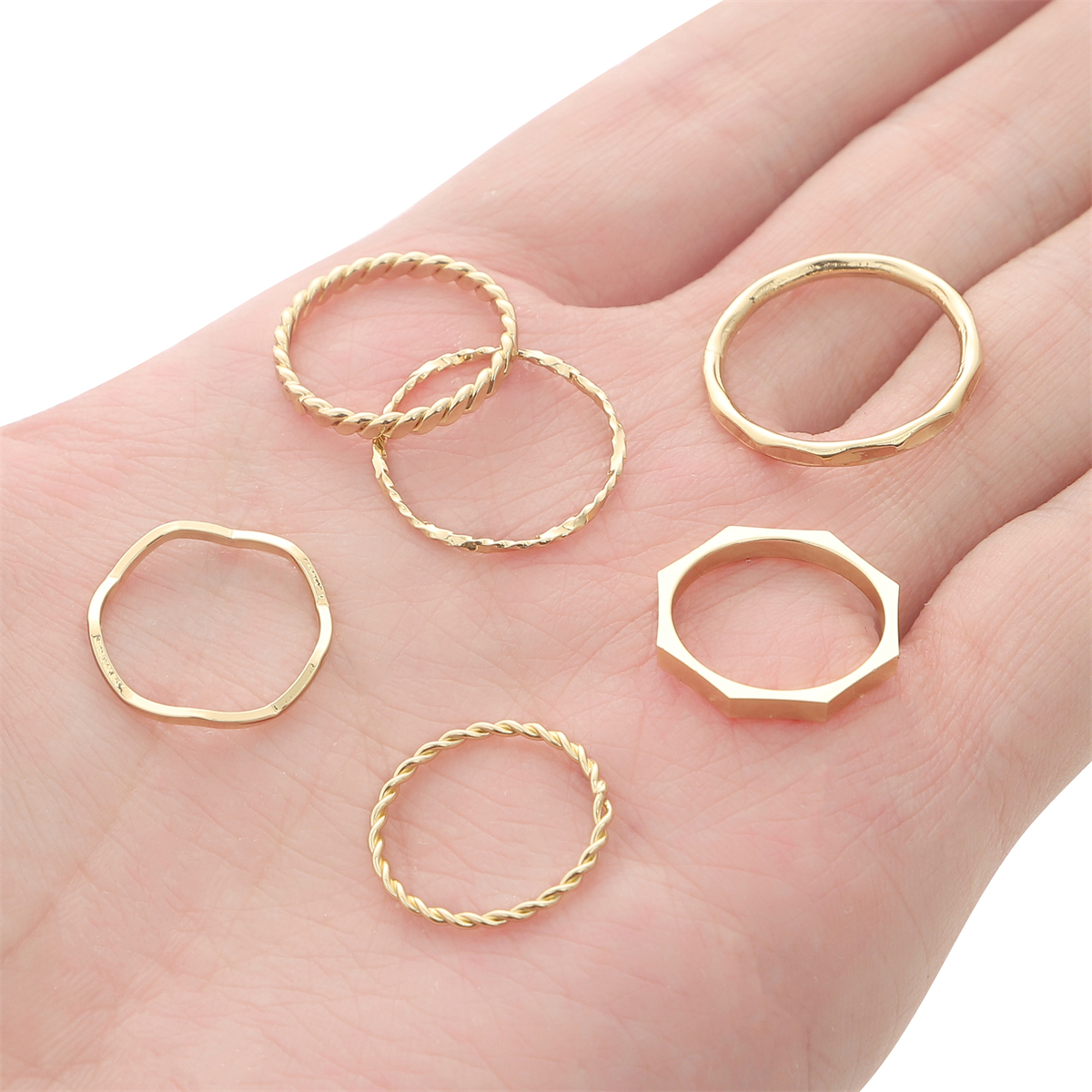 Phong Cách Nhã Nhặn Đồng Nhẫn Dạng Sóng Cho DIY Làm Đồ Trang Sức