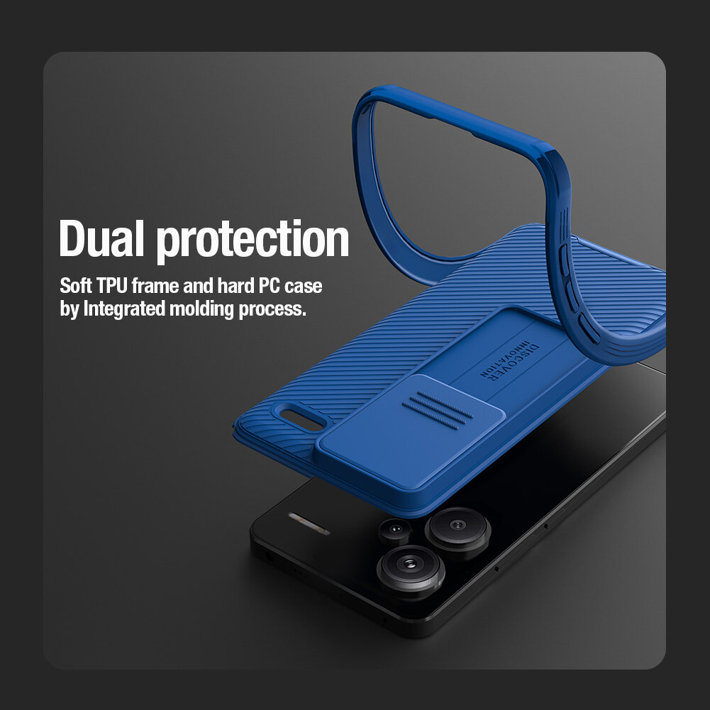 Nillkin for Xiaomi Redmi Note 13 Pro+ 5G Case Camshield Slide Camera Protection Back Cover note13pro+ Casing