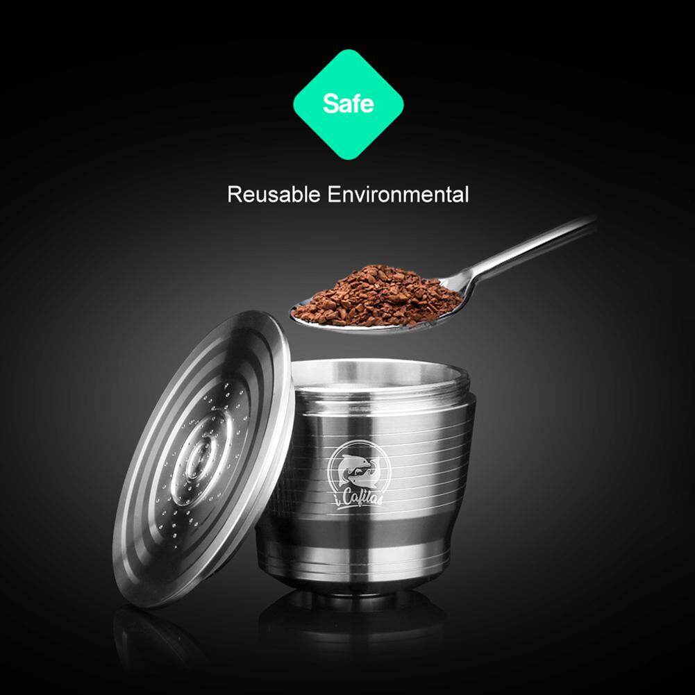 Reusable Stainless Steel Coffee Capsule Cup Nespresso Coffee Filter Set