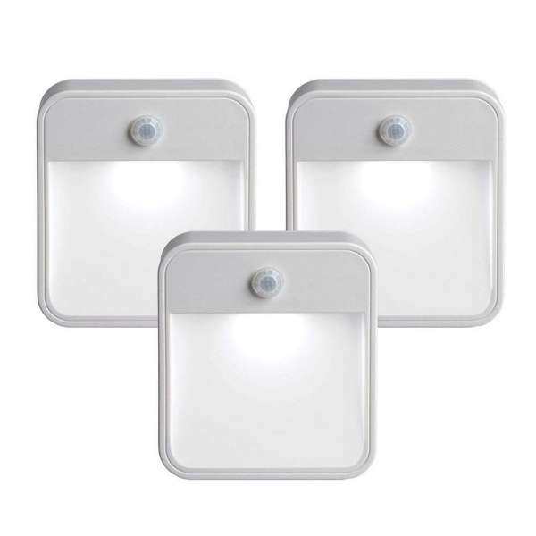 3 MÁY TÍNH ĐÈN LED Không Dây PIR Tự Động Cảm Biến Chuyển Động Hồng Ngoại Ban Đêm Đèn Tủ Cầu Thang Đèn Finleystore