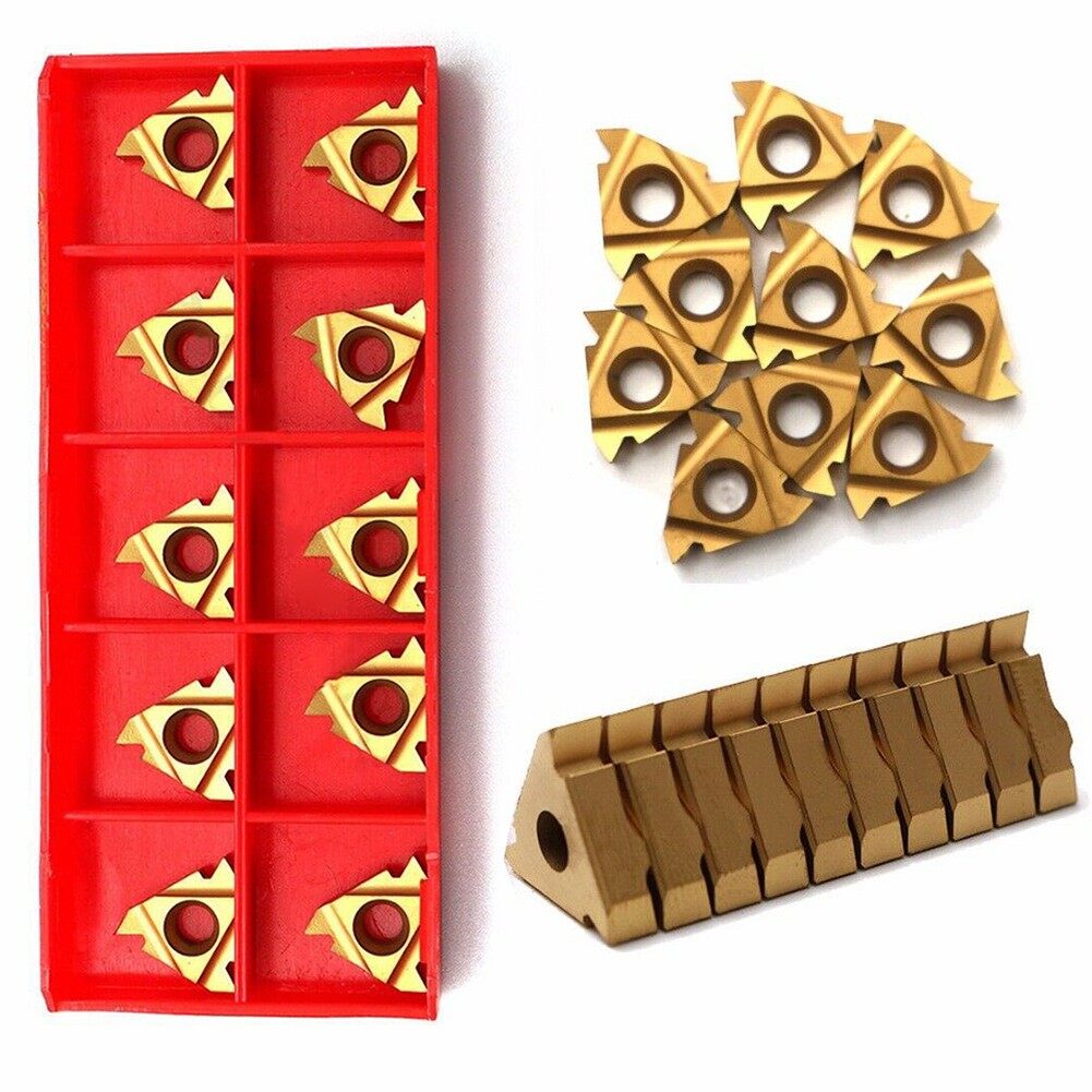 Cái/bộ 10 Cái Lưỡi Dao Phay CNC 16IR AG60 Dụng Cụ Tiện Cắt Ren Cacbua