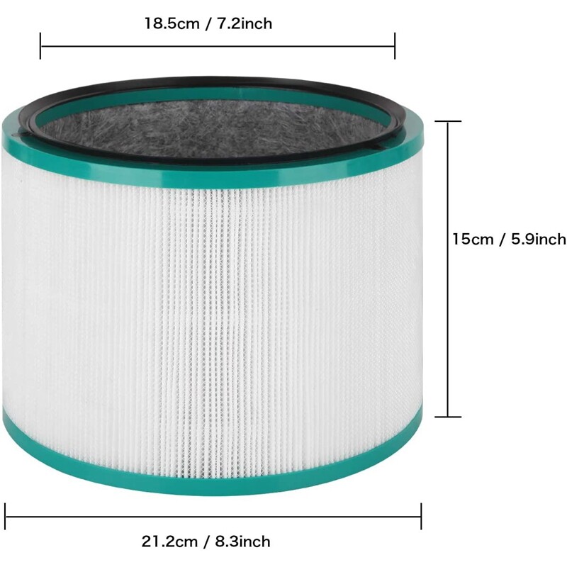 2 Pack Replacement HEPA Filter for Dyson Pure Cool Link DP01, DP02 and for Dyson Pure Hot + Cool Link HP01, HP02, Part