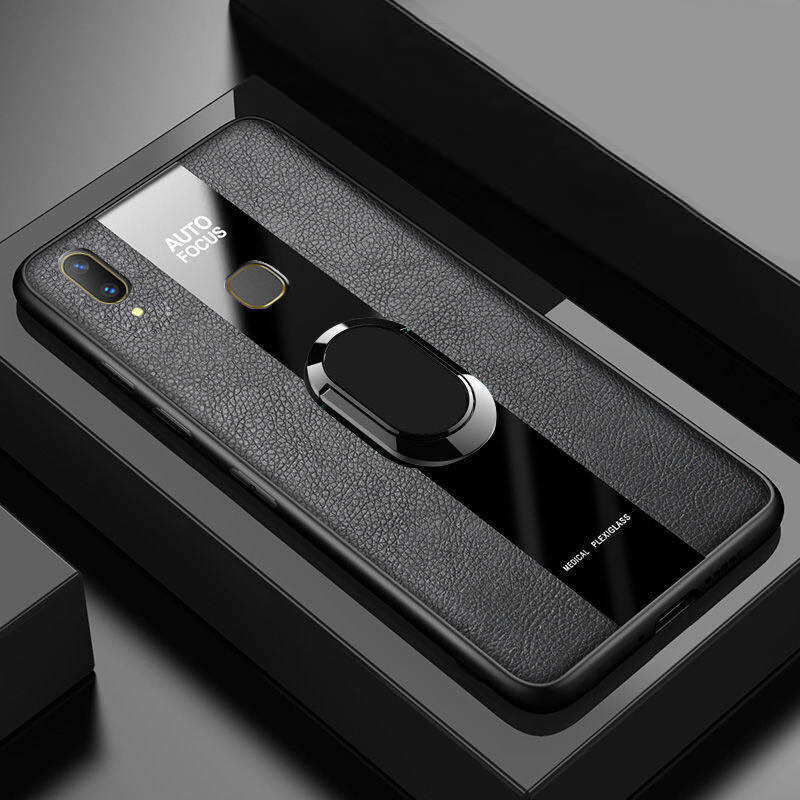 Lanlin for huawei nova 3i / huawei nova 3e / huawei nova 3 phone case shockproof luxury skinned pu leather back cover for huawei nova 3e/nova 3/nova 3i case with magentic ring holder