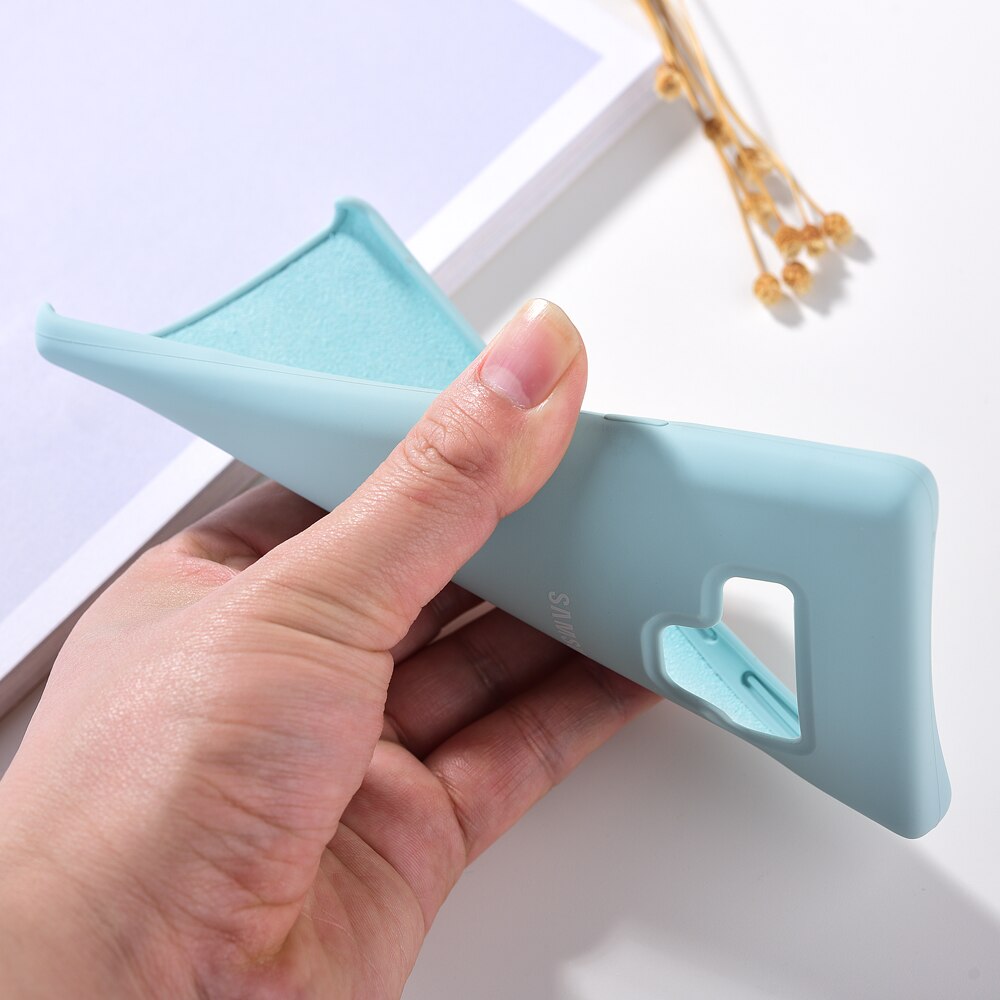 Original Samsung Note 9 Liquid Silicone Case Soft-Touch Silky Finish Protective Cover For Samsung Galaxy note9 Note 9 With Box