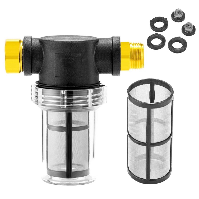 Sediment Filter Attachment Garden Hose Inlet Pressure Washer for