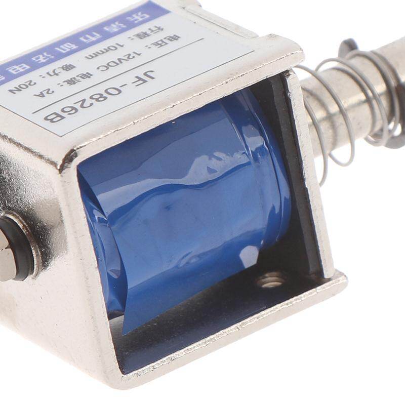Moito JF-0826B 12V/2A 10mm 20N push pull type open frame solenoid electromagnet