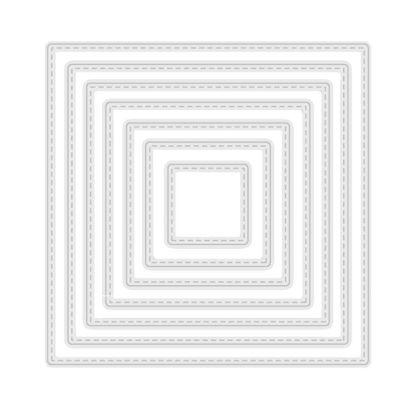 Square Background Dies Craft Die Metal Cutting Dies Cut For DIY Paper Card Making Scrapbooking