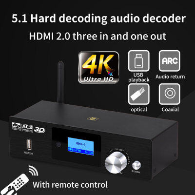 ดูภาพ HD915PRO 5.1CH HD เครื่องปรับจูนเสียงบลูทูธ5.0ตัวรับสัญญาณ Dolby Atmos DTS AC3 HDMI2.0-ใช้งานร่วมกับ4K3D Converter SPDIF ARC PCUSB DAC เพิ่มเติม HD915PRO 5.1CH HD เครื่องปรับจูนเสียงบลูทูธ5.0ตัวรับสัญญาณ Dolby Atmos DTS AC3 HDMI2.0-ใช้งานร่วมกับ4K3D Converter SPDIF ARC PCUSB DAC