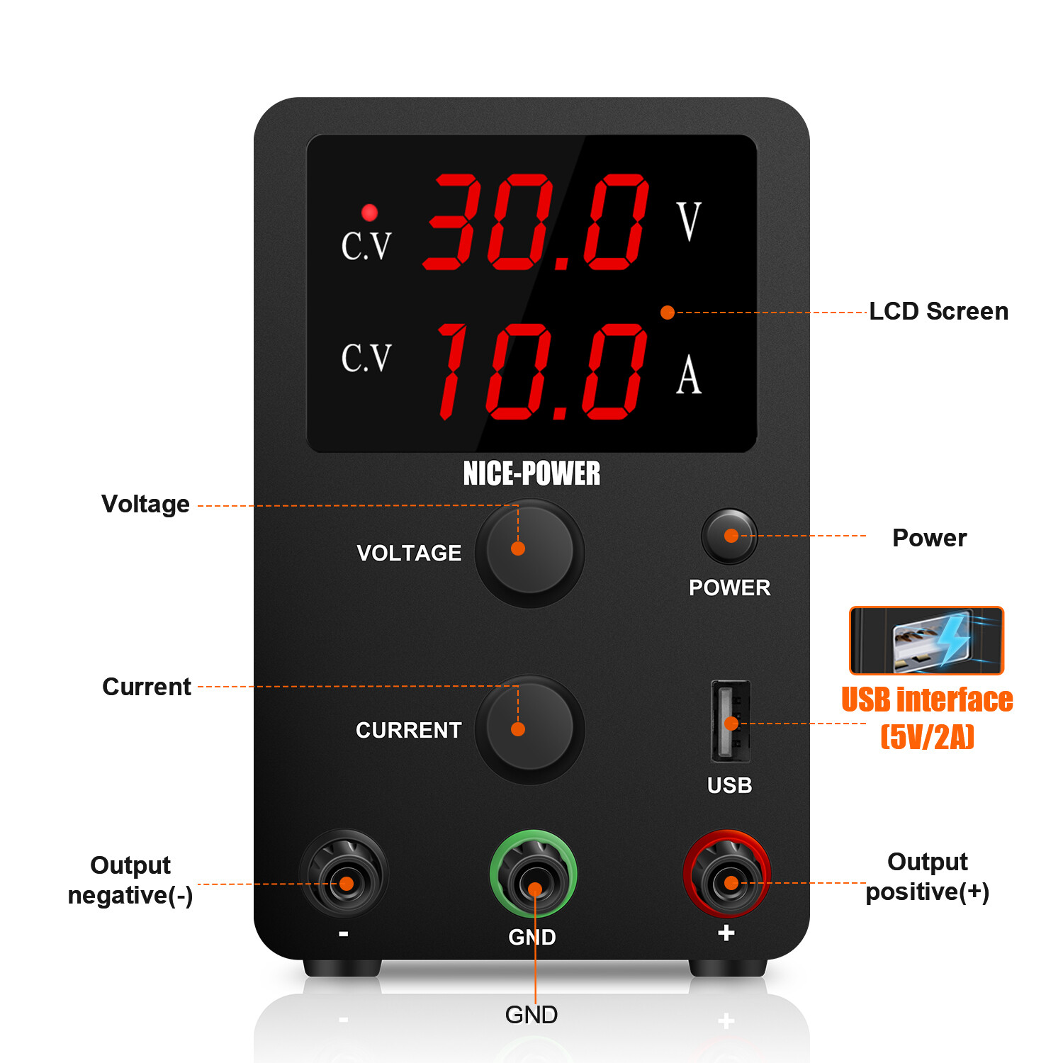 【Vận chuyển 24 giờ】NICE-POWER 30V 10A  nguồn điều chỉnh điện áp dc    nguồn điều chỉnh điện áp máy cấp nguồn đa năng máy cấp nguồn máy cấp nguồn dc