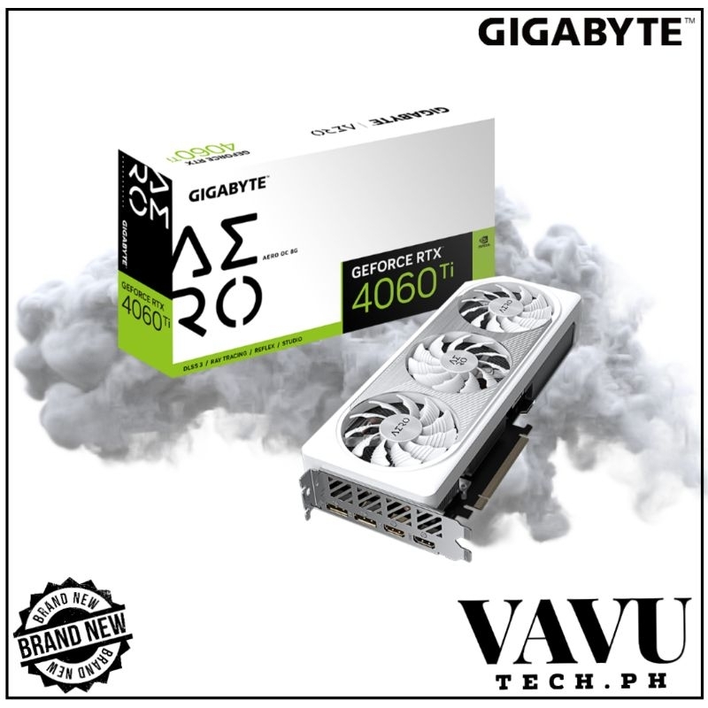 Gigabyte Geforce RTX 4060Ti Aero OC 8GB GDDR6 Video Graphics Card ...