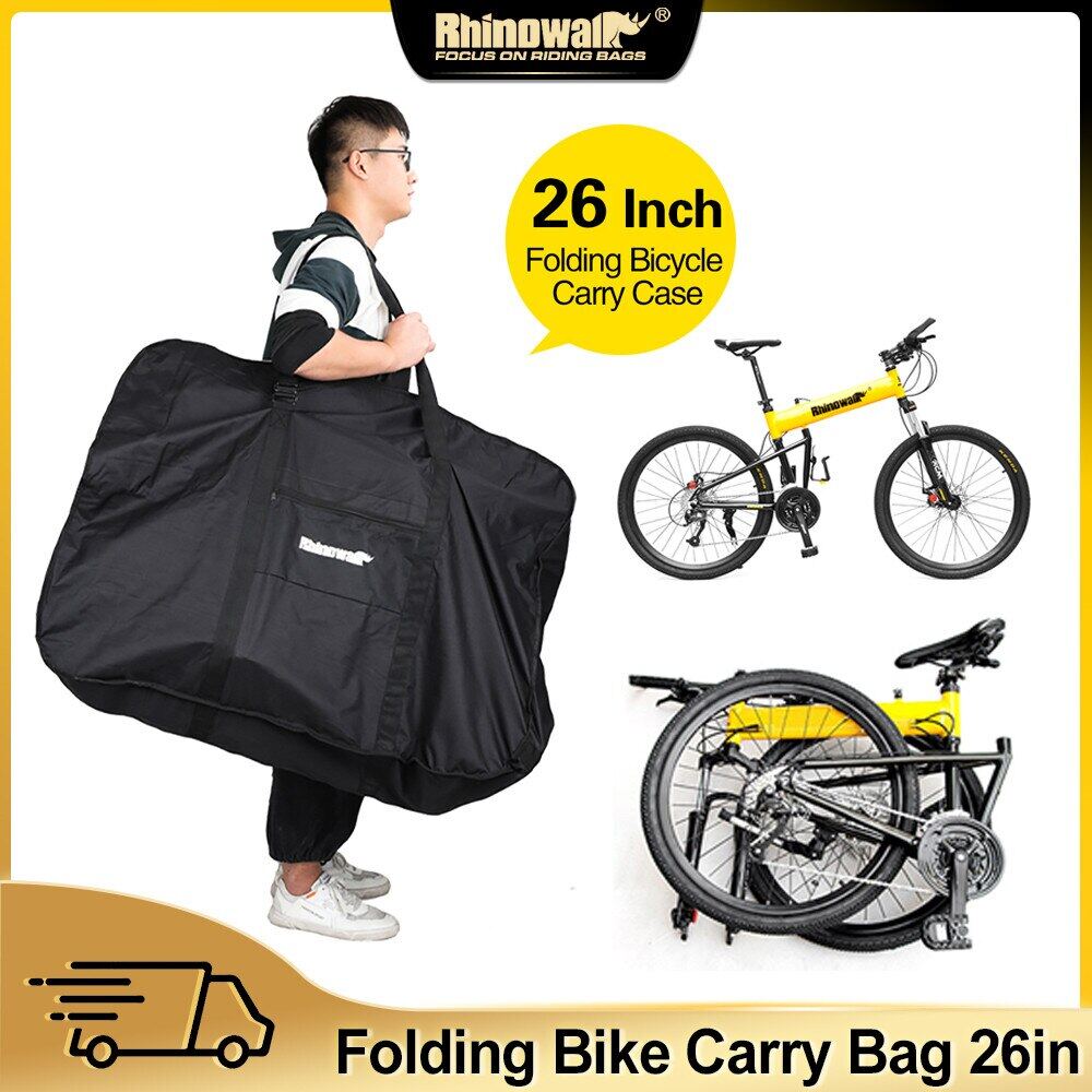 Richkasun Road Bike Travel Bag Bicycle Travel Case Thick Bike Carry Bag,Folding Bike Box for Air Travel 26 inch 