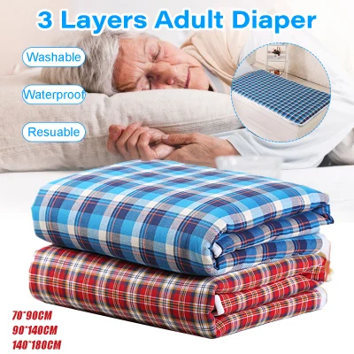 Washable Waterproof Incontinence Bed Pad Elderly Mattress Protector