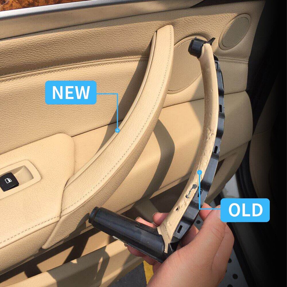 LHD RHD 4Pcs Set Door Window Switch Panel Armrest Pull Handle Cover Trim For BMW X5 X6 E70 E71 E72 2007-2014