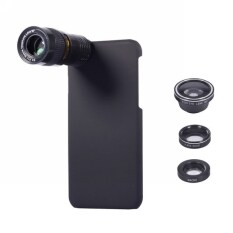 4 trong 1 9X Fisheye góc rộng Macro ống kính máy ảnh trường hợp đối với iPhone 6 7 7 cộng với