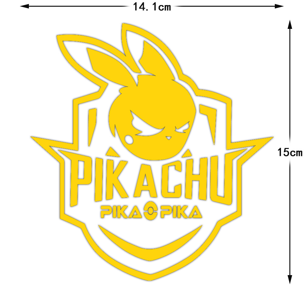 Picachu Sticker Angry explosive Edition xe máy máy tính hình dán hành lý chống thấm nước Miếng Dán Phản chiếu
