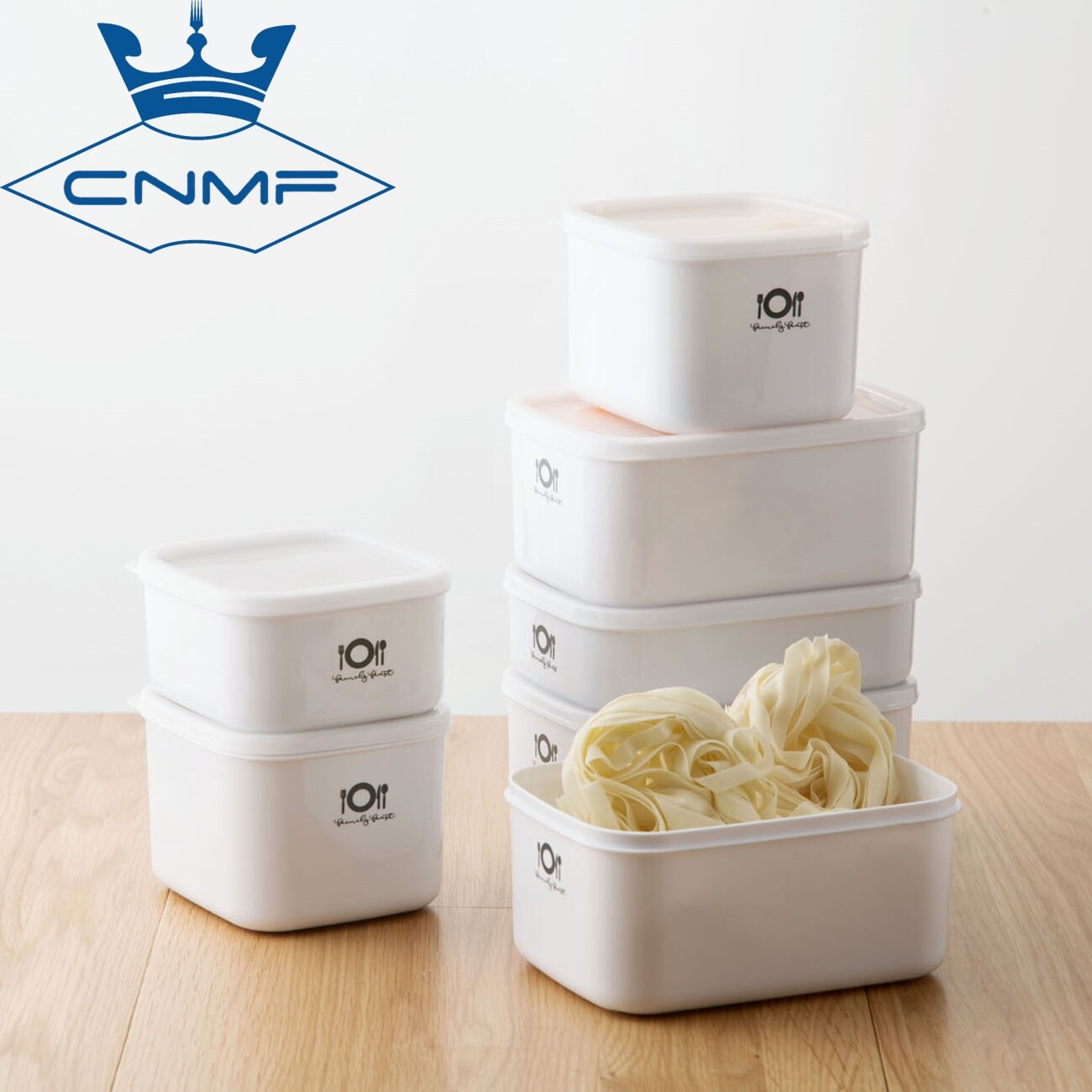 CNMF Plastic Refrigerator Fruit Crisper Microwaveable Bento Box Rectangular Lunch Box Food Storage Box