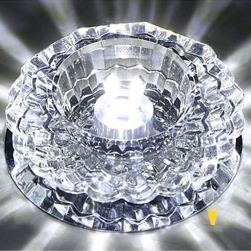 JJT [Miễn Phí Vận Chuyển]Đèn LED Downlight Âm trần Downlight Đèn LED Downlight Đèn LED Downlight Đèn LED âm trần Đèn LED Downlight tròn Đèn Downlight âm trần nhúng pha lê pha lê Đèn LED âm trần đèn trần đèn phòng khách