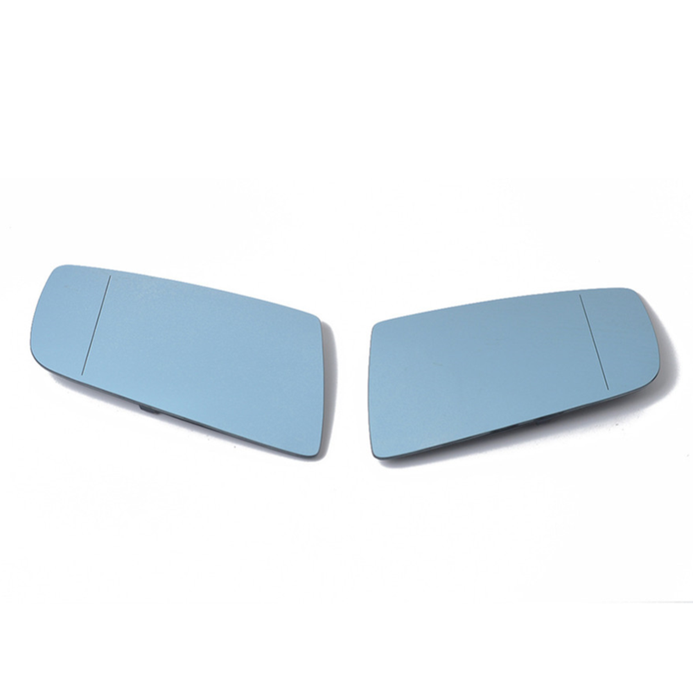 Zr for bmw 5 series e60 e61 e63 e64 2003-2010 left&right side blue heated wing mirror glass wide angle rearview rear view mirror