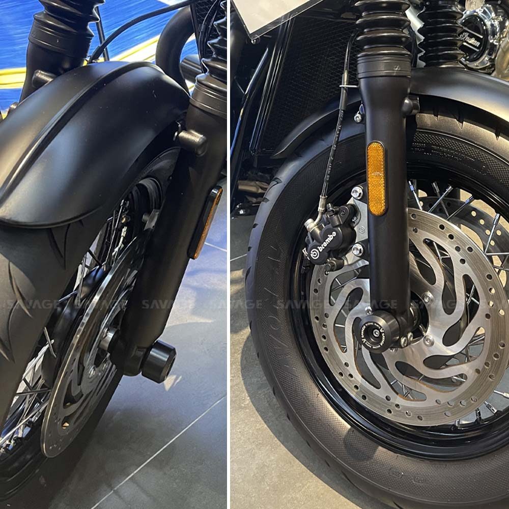 Thanh Trượt Chống Va Đập Trục Trước Sau Cho Triumph Bonneville Bobber 2017-2023 Bộ Bảo Vệ Chống Rơi Phuộc Xe Máy