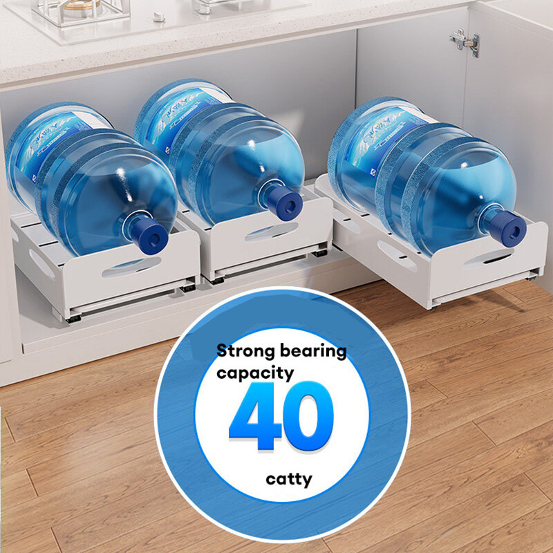 YONUO Kitchen dish rack Kitchen cabinet built-in pull-out dish separation storage rack Household drawer tableware cup rack