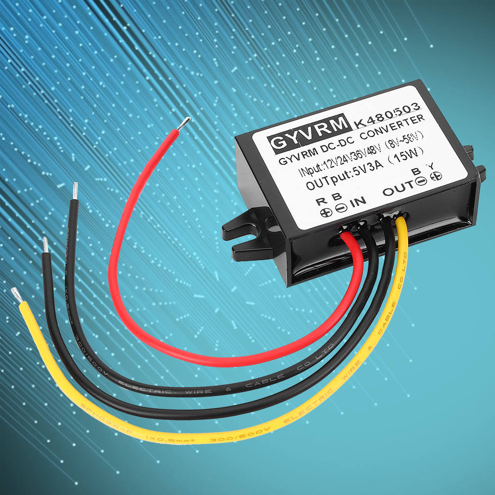 DC-DC 12V/24V/36V/48V to 5V 3A Buck DC Converter Converter Step Down Power Supply Module