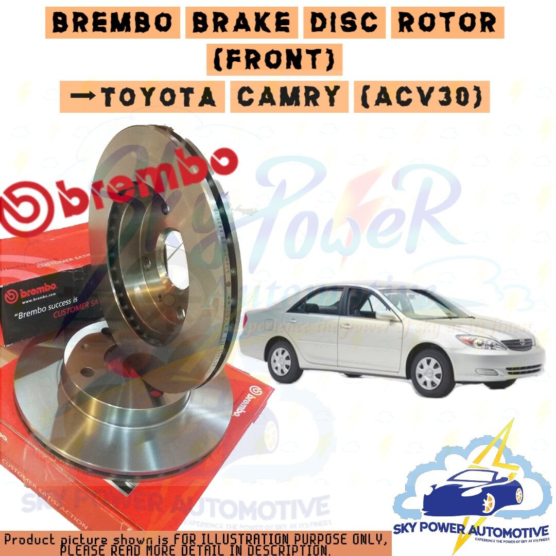 BREMBO TOYOTA CAMRY (ACV30) BRAKE DISC ROTOR (FRONT) Lazada