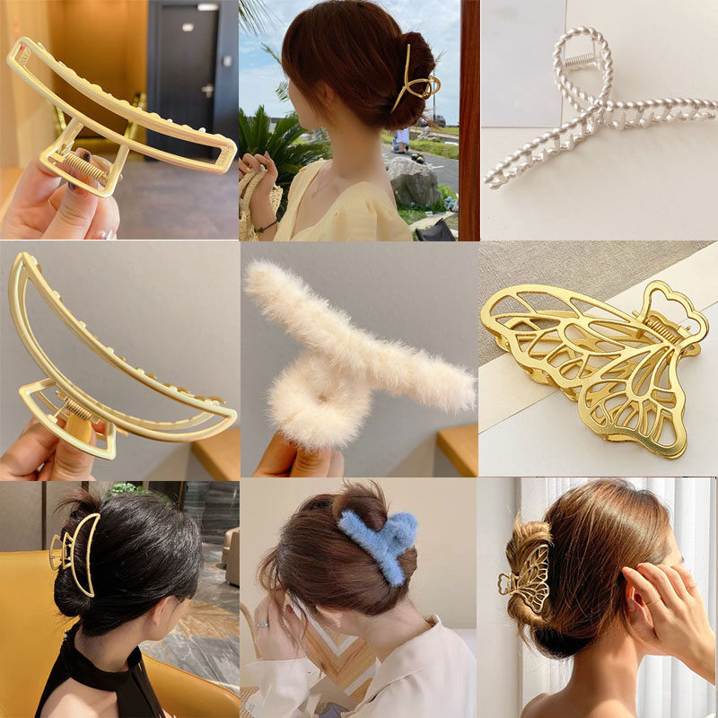 Korean Style Hair Claws Metal Hair Clamp Square Hair Clip Big Claw Clip | Lazada PH Korean Style Hair Claws Metal Hair Clamp Square Hair Clip Big Claw Clip | Lazada PH