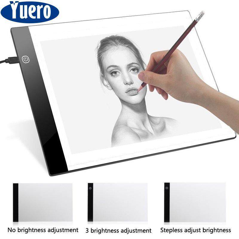 LED A5 Painting Tracing Board,Dimmable Artcraft Tracing Light Box Light Board Copy Pad Panel Drawing Tablet Art Artcraft Stencil White