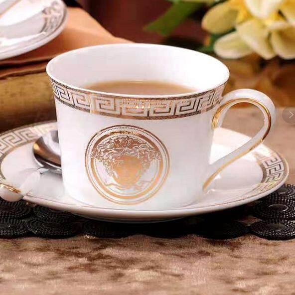 High-end coffee cups European-style bone china home coffee cups and saucers set British afternoon tea cups luxury gifts