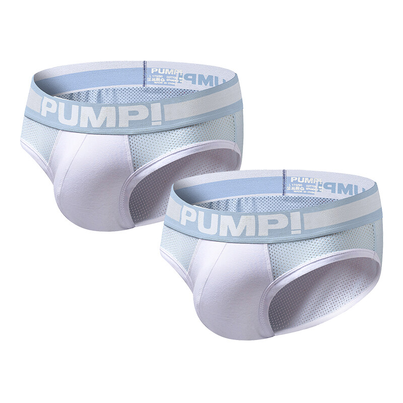 CMENIN PUMP 2Pcs Lưới thoáng khí Thoải mái Cotton Sexy Đồ lót nhanh khô Đồ lót nam Jockstrap Quần lót nam Quần lót nam Quần lót nam Sọc H489