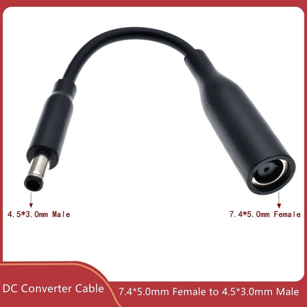 Dây Nguồn DC Cáp Sạc Bộ Chuyển Đổi Máy Tính Xách Tay Đầu Cái 7.4 5.0Mm