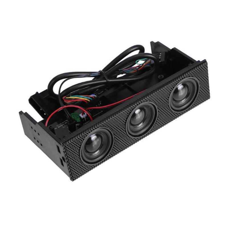 Stereo Surround Speaker PC Front Panel Computer Case Connection Built In Mini Mic Music Loudspeakers Channel Accessories