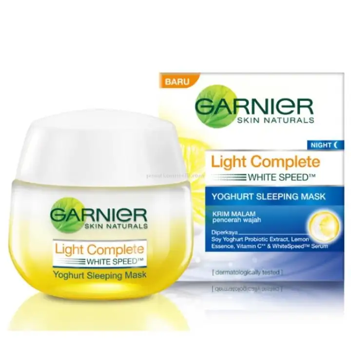 garnier lemon night cream