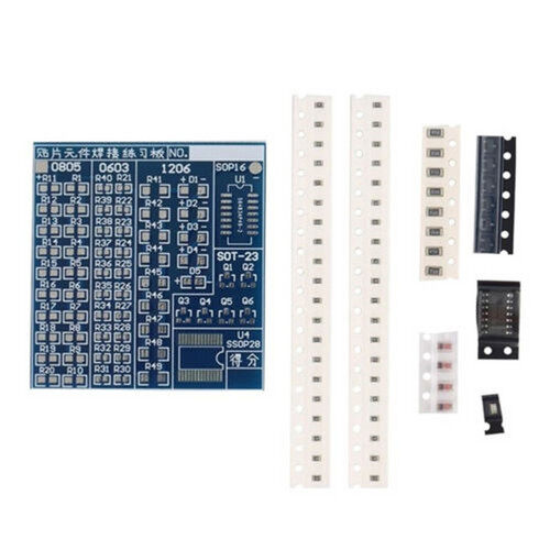 Ziqqucu Soldering Practice Kit DIY SMD SMT Welding Practice Soldering Skill Training Board for School Learning Project