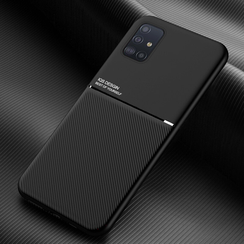 For Samsung Galaxy A51 Business Ultra Thin Slim Leather Texture Matte Protective Phone Casing Soft TPU Case Cover